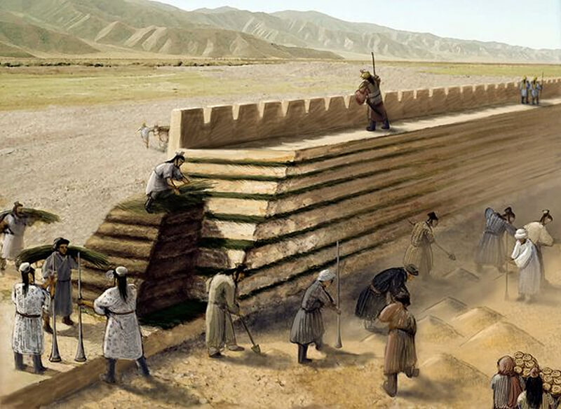 тамариск при строительстве великой китайской стены